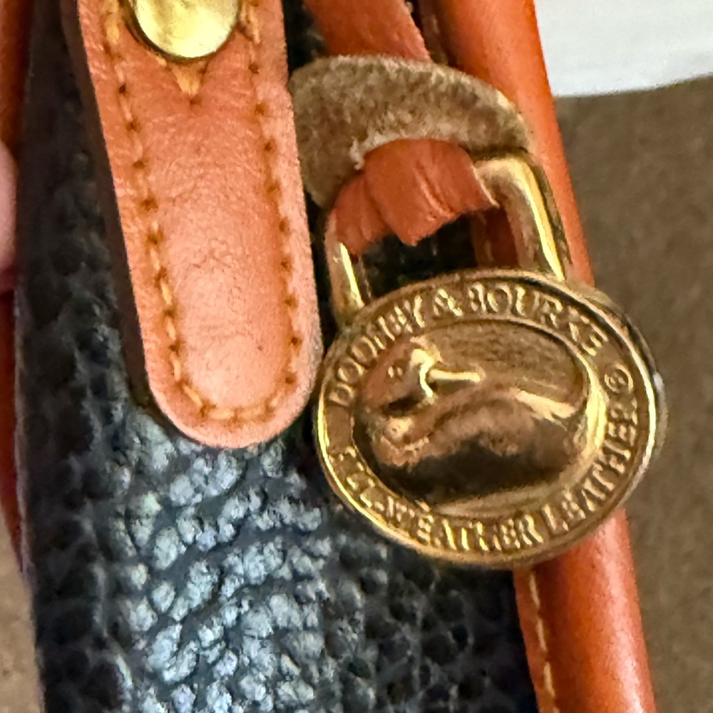 Dooney & Bourke Black and Brown Leather Crossbody Bag - Picture 4 of 6